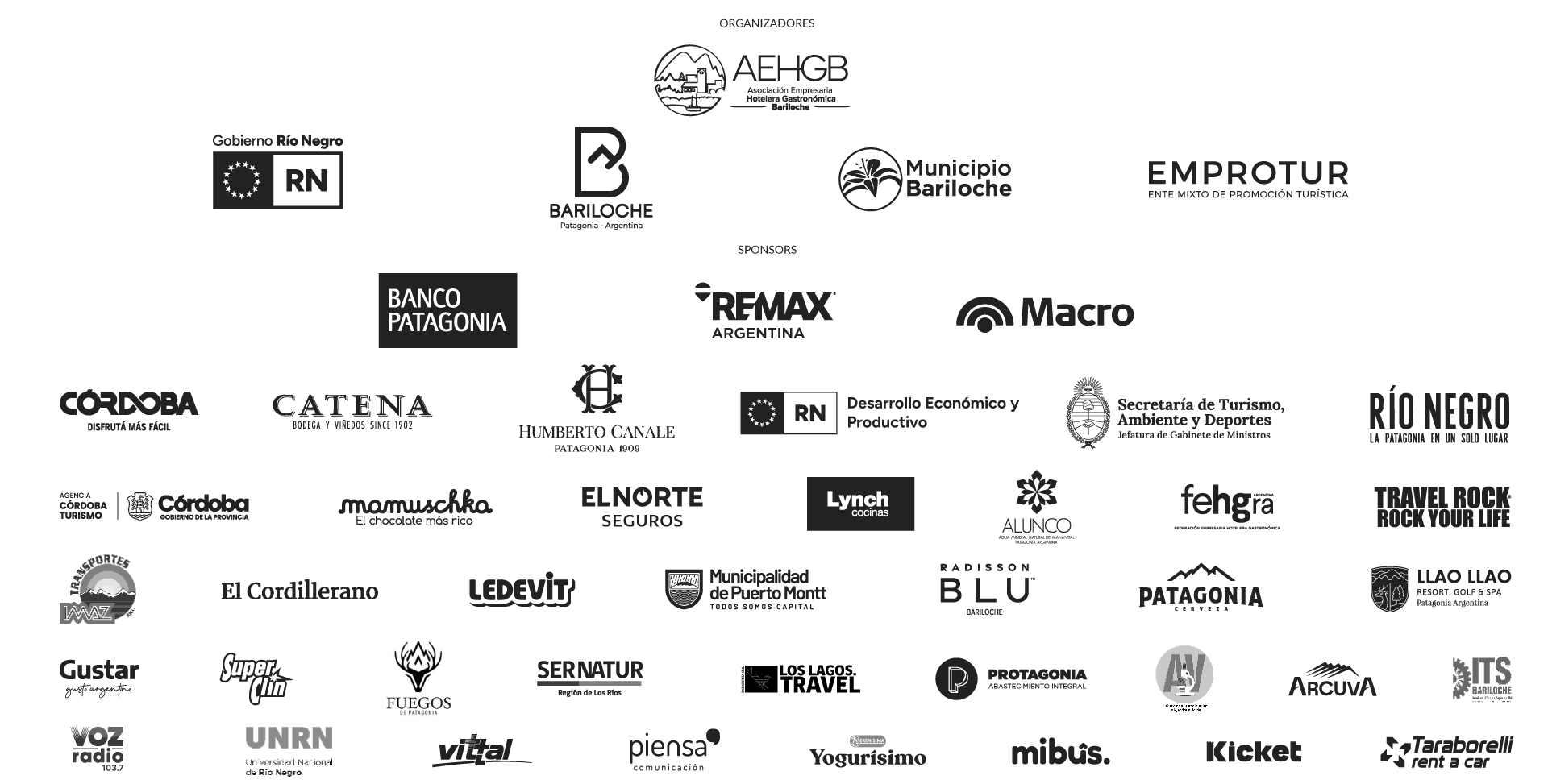 Organizadores y Sponsors